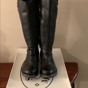 Steve Madden Black Moto Boots